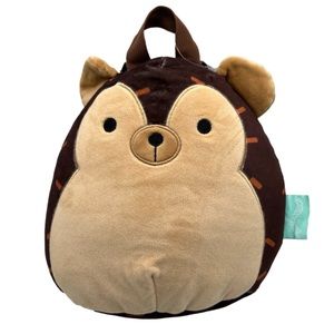 Hans The Hedgehog Squishmallow 3D Plush Mini Backpack 10”